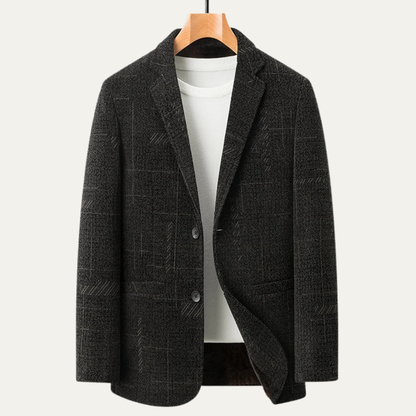 The Riccione Men’s Smart Business Blazer with Warm Fur Lining