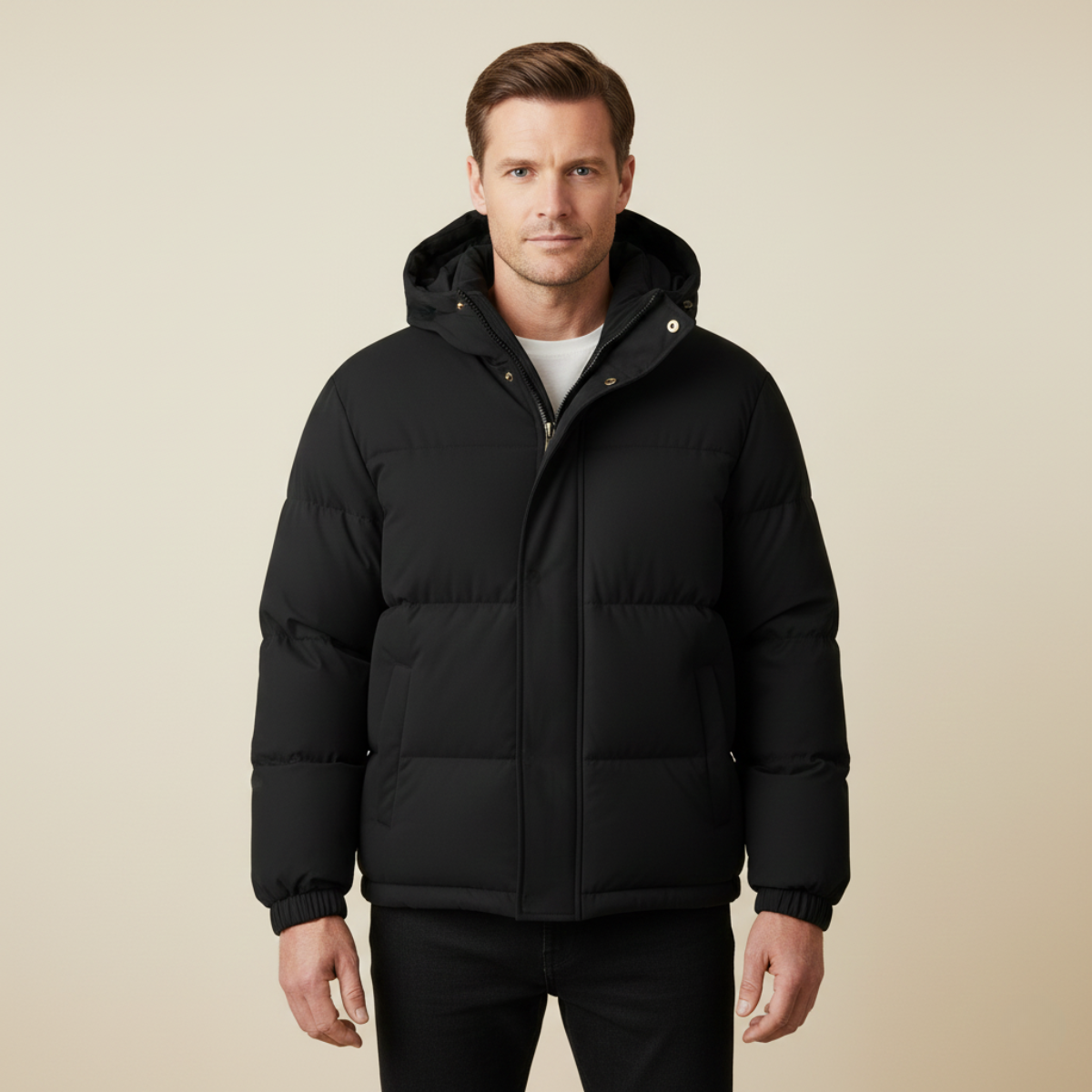 The Kingsbury Men’s Warm Quilted Puffer Hooded Winter Jacket