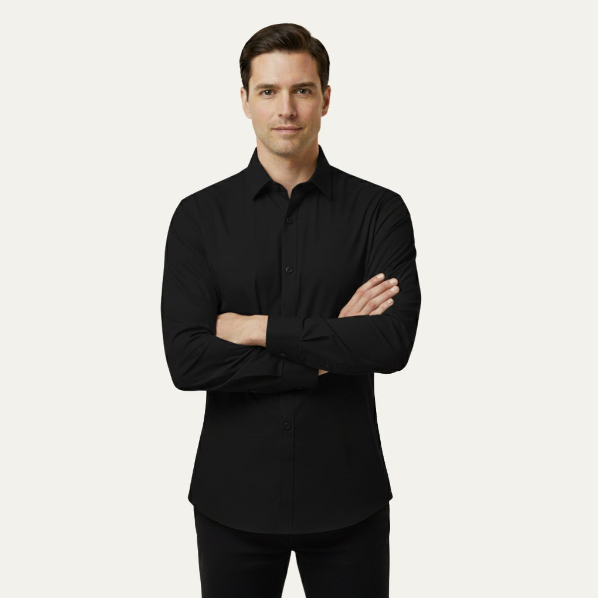 The Pantelleria Men's Elegant Solid Color Business Shirt