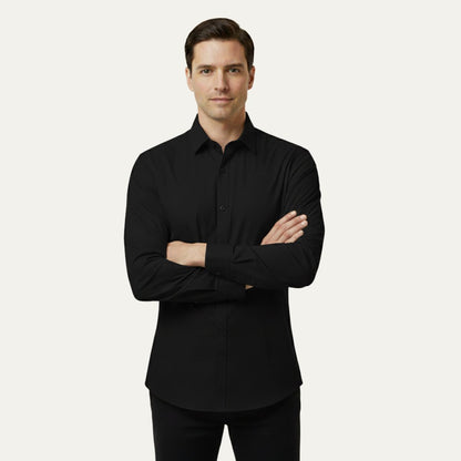 The Pantelleria Men's Elegant Solid Color Business Shirt