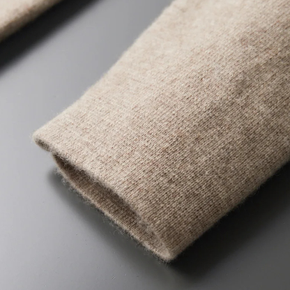 The Huntley Men's Soft Suit Collar Merino Wool Knit Cardigan