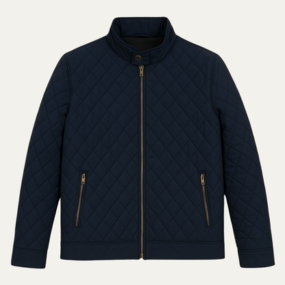 The Beaumont Men’s Lightweight Quilted Casual Coat with Zip Pockets
