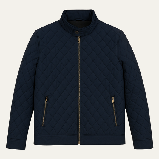 The Beaumont Men’s Lightweight Quilted Casual Coat with Zip Pockets