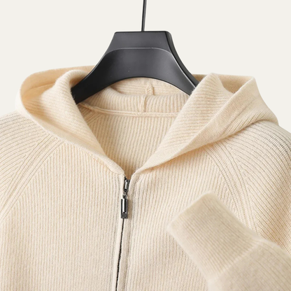 The Riva Garda Men’s Soft Luxury Merino Wool Zipped Sweater