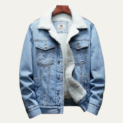 The Kilmarnock Men's Fleece Lined Denim Winter Jacket