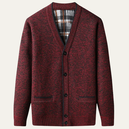 The Shanklin Men’s Casual Warm Button Front Cardigan