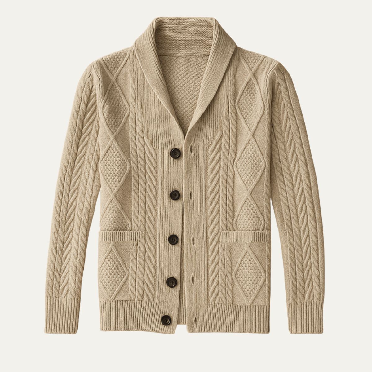 The Manchester 100% Cashmere Cardigan for Men