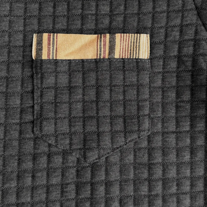 The Monopoli Men’s Casual Waffle Knit Polo Sweater