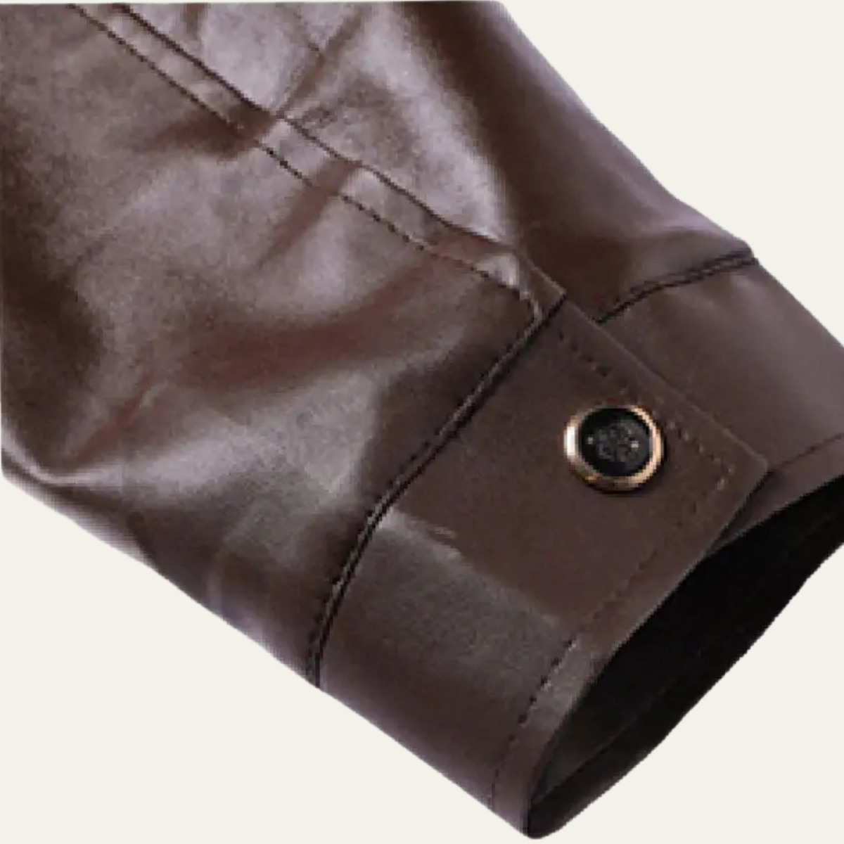 The Rosehill Men’s Classic Soft Fleece Lined Zip Up Coat Leather Jacket