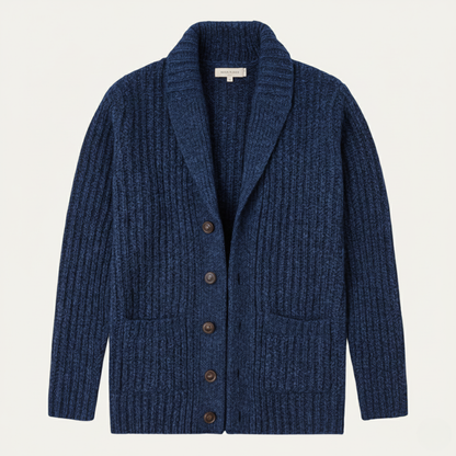 The Montpellier Men’s Chunky Knit Shawl Collar Cardigan