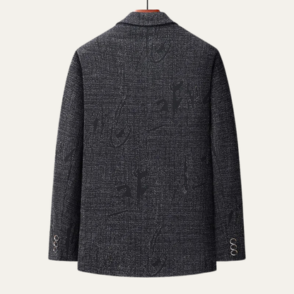 The Desenzano Men's Herringbone Slim Casual Business Blazer