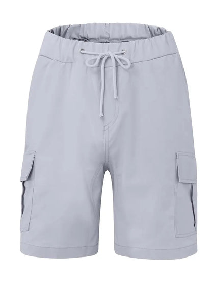 Men's Cargo Shorts with Drawstring and Ample Pockets for Outdoor Adventures