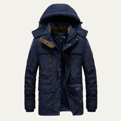 The Procida Men’s Winter Waterproof Parka Jacket with Multiple Pockets