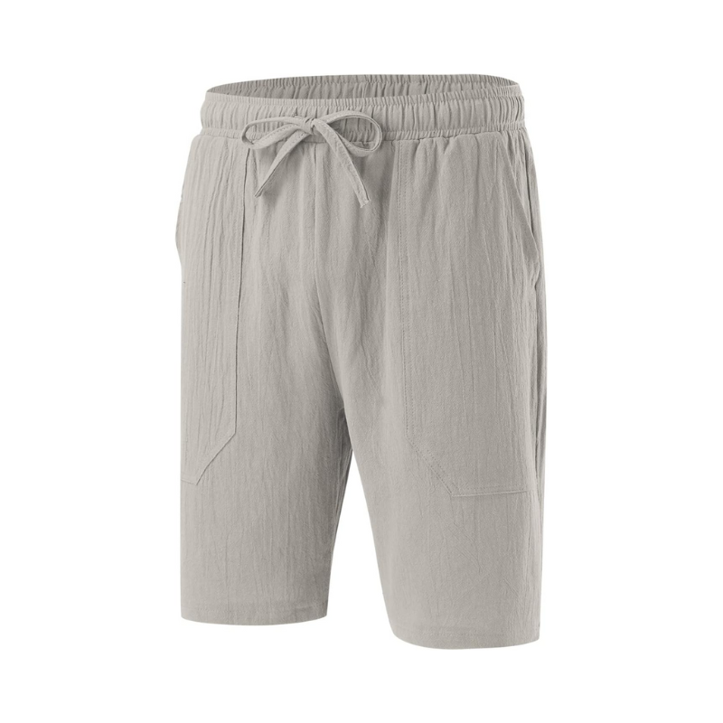 Men’s Stylish Shorts with Elastic Waist and Pockets for Summer Wear