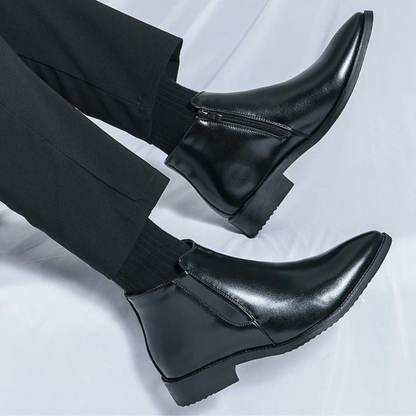 The Panarea Men’s Classic Leather Chelsea Slip On Boots
