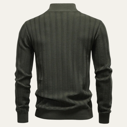 The Cotswold Men’s Half Zip Knit Winter Sweater