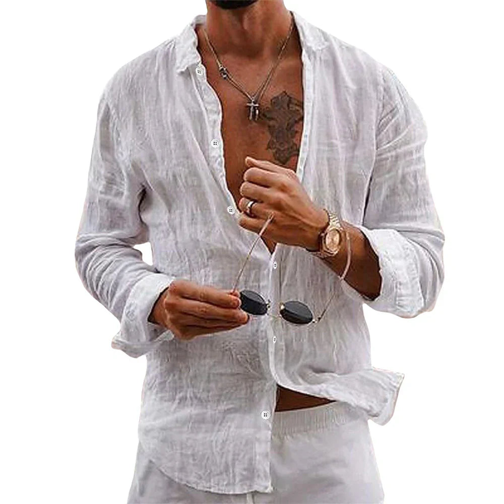 Stylish Linen Shirt for Men - Ideal for Casual and Formal Occasions