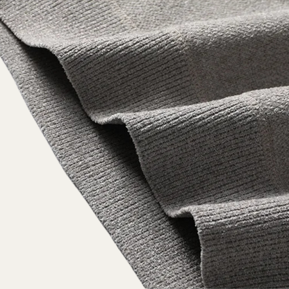 The Porto Cervo Men’s Warm Winter Round Neck Knit Patchwork Sweater