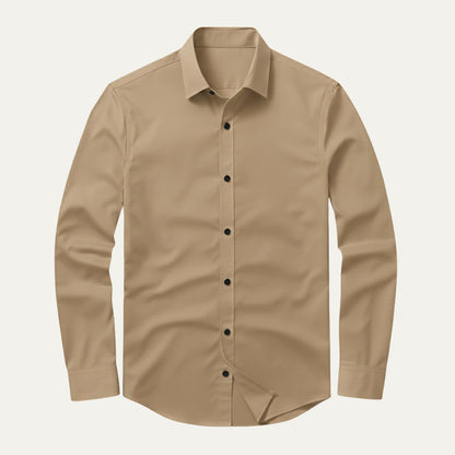 The Pantelleria Men's Elegant Solid Color Business Shirt