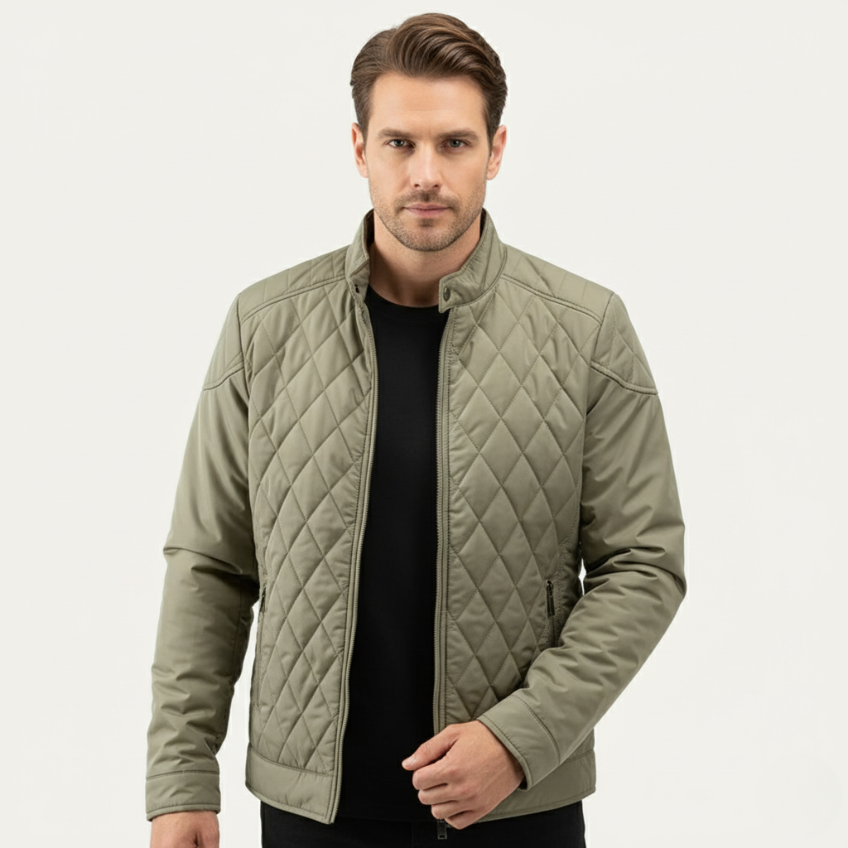 The Sheffield Men’s Winter Lightweight Padded Quilted Jacket