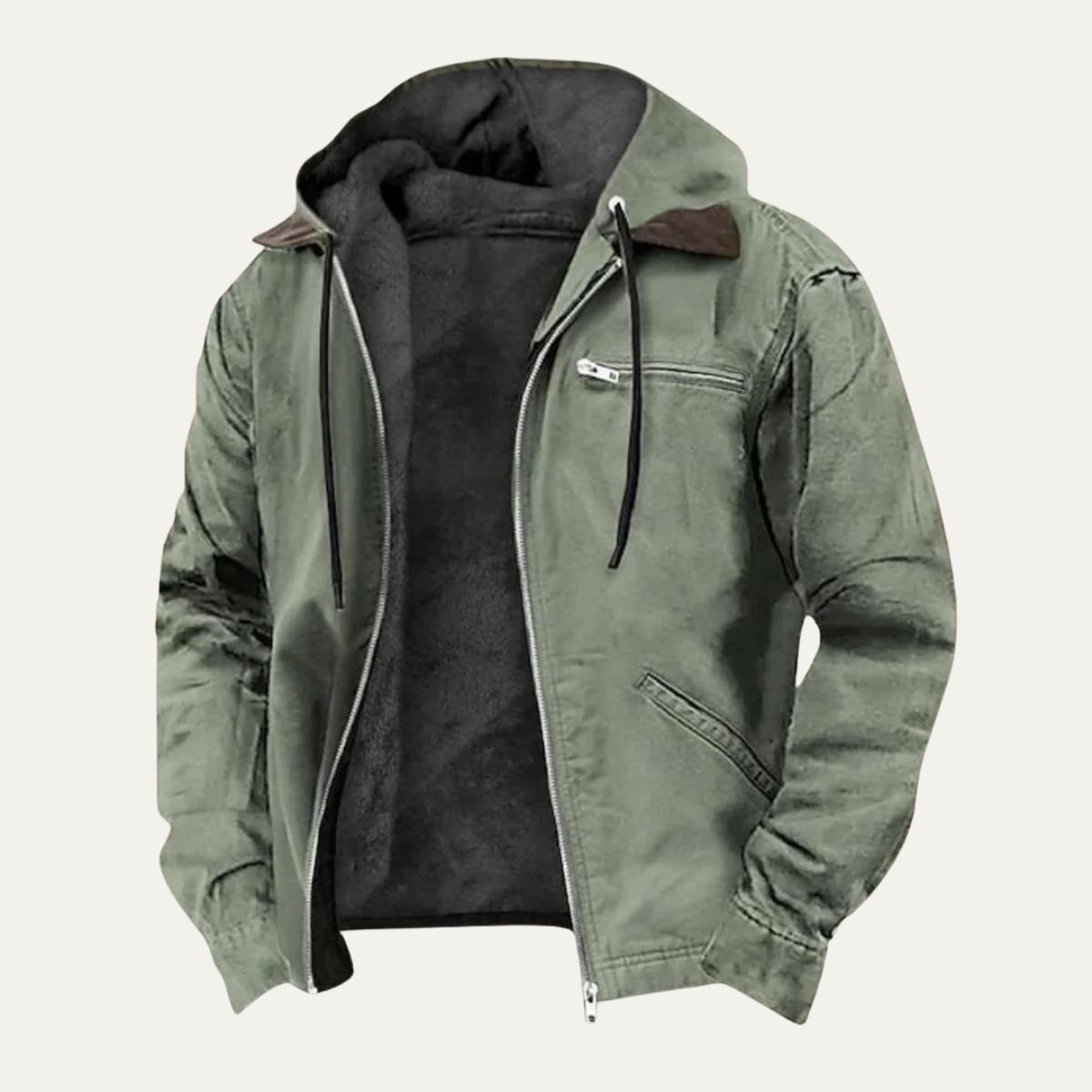 The Eastwood Men’s Winter Warm Fleece Lined Hooded Jacket