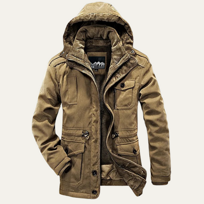 The Bellshire Men’s Insulated Winter Parka Jacket with Hood