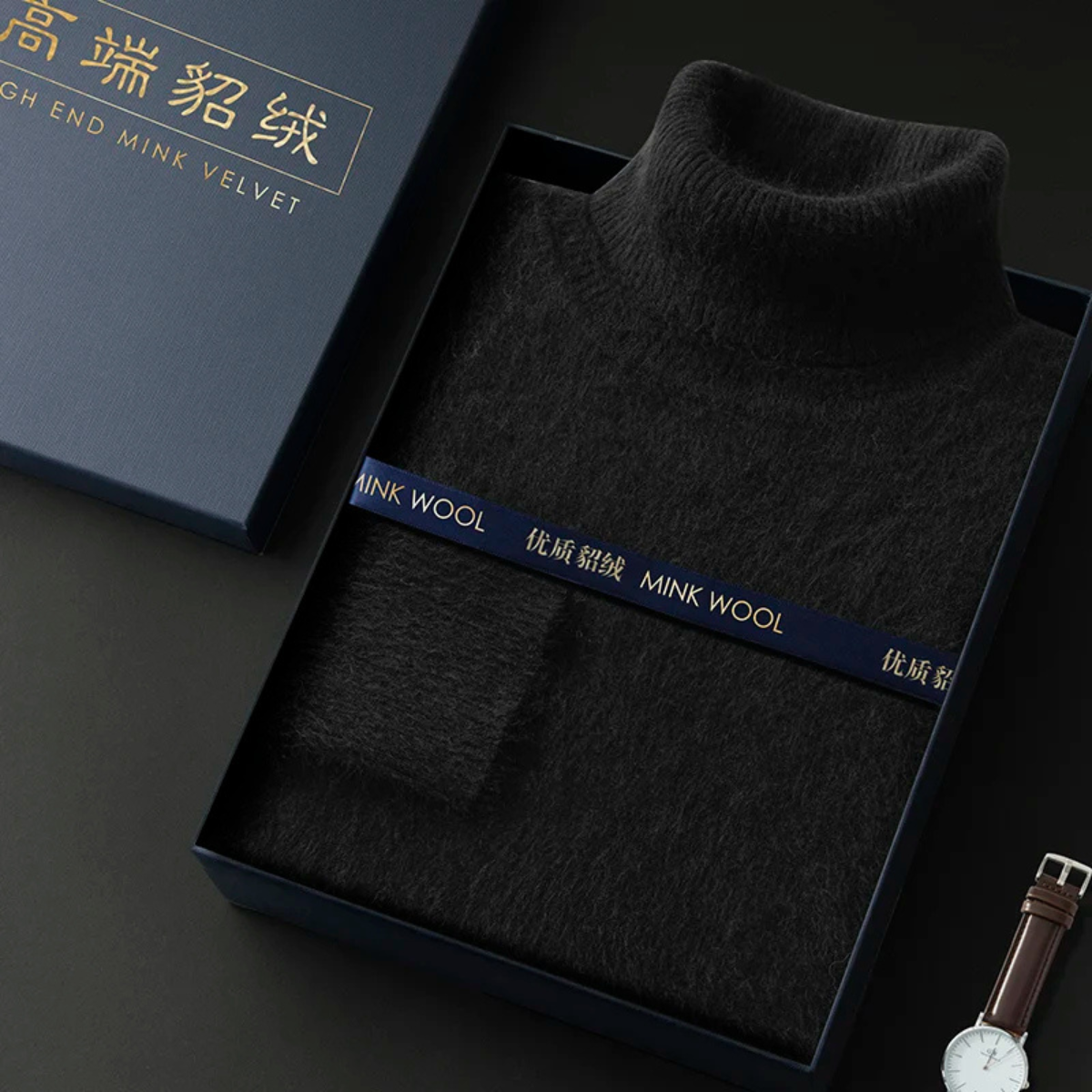 The Rosehaven Cashmere Sweater – Men's 100% Soft Luxury Wool Knit Sweater