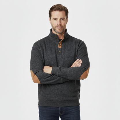 The Tarvisio Men’s Knitted Heritage Sweater with Elbow Patches