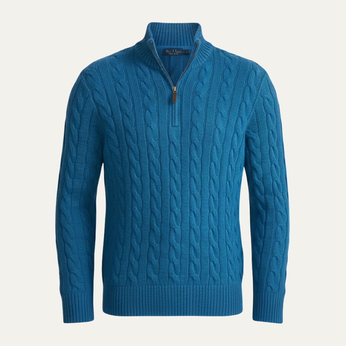 The Salina Men's Half Zip Mock Neck Knitted Sweater