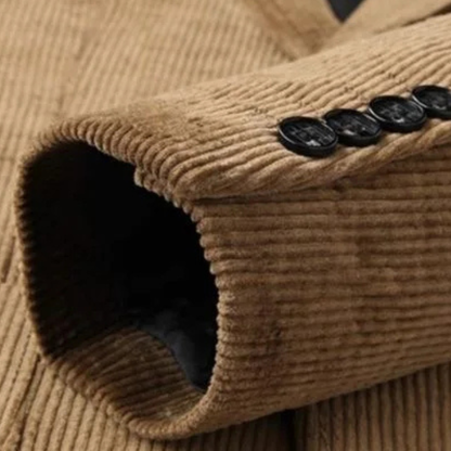 The Lancaster Men’s Thick Flannel  Corduroy Business Blazer Jacket