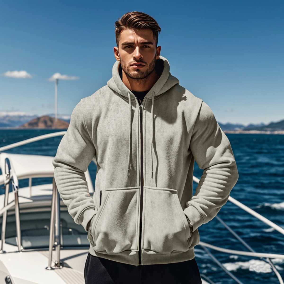 The Lerici Men’s Warm Casual Zip Hoodie Jacket