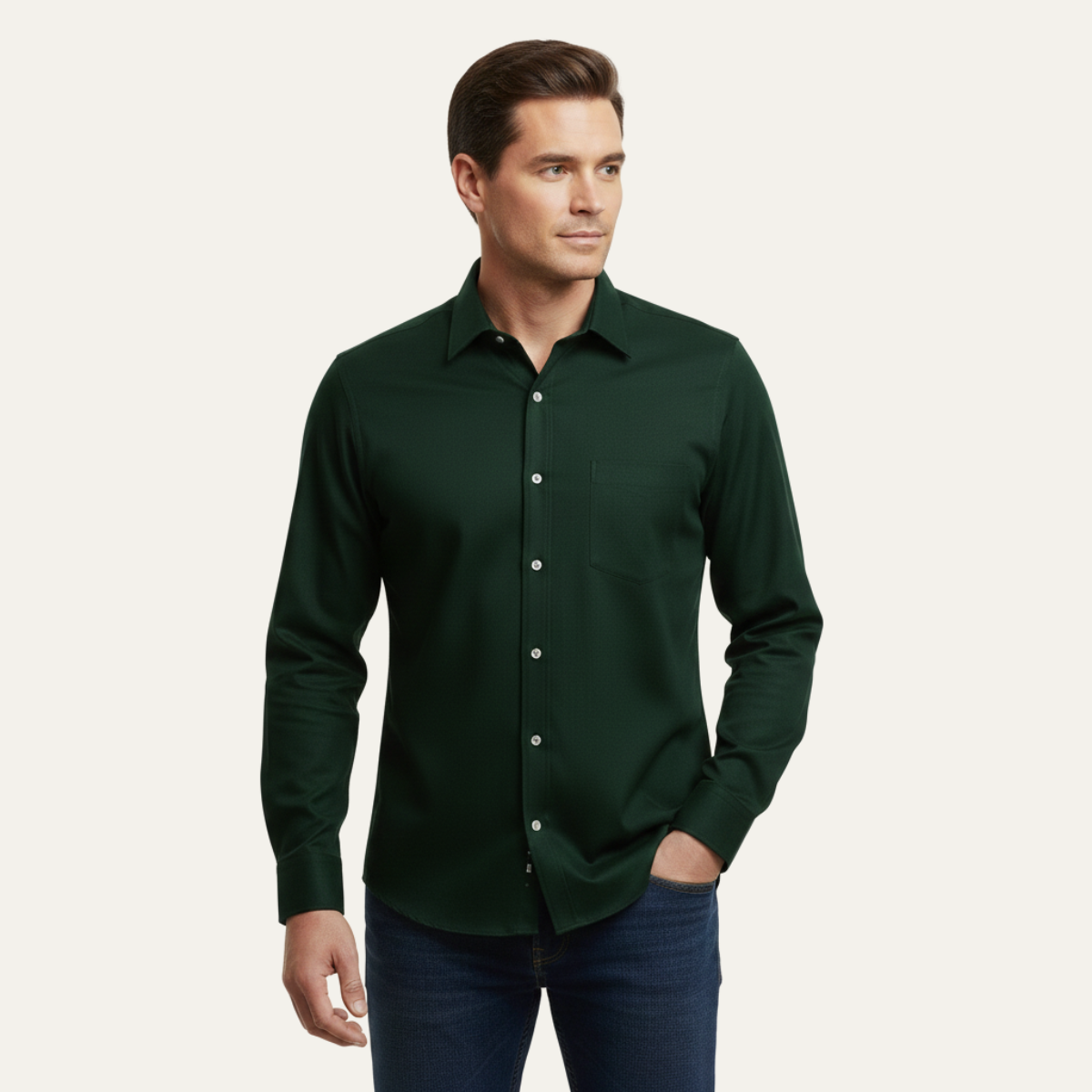 The Kensington Satin Cotton Men’s Formal Shirt