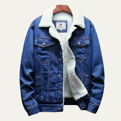 The Kilmarnock Men's Fleece Lined Denim Winter Jacket