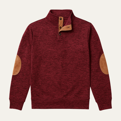 The Tarvisio Men’s Knitted Heritage Sweater with Elbow Patches