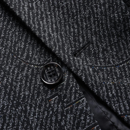 The Sassicaia Men’s Slim Fit Smart Casual Checked Blazer Suit