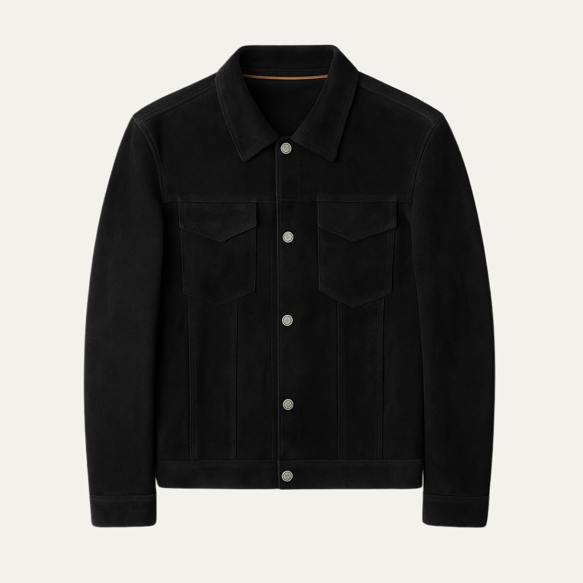 The Zurich Men's Classic Suede Jacket - Button Up Casual Coat