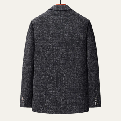 The Sassicaia Men’s Slim Fit Smart Casual Checked Blazer Suit