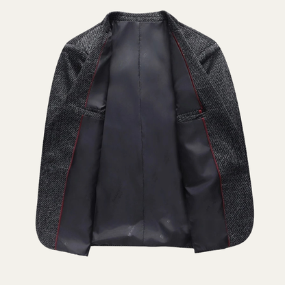 The Sassicaia Men’s Slim Fit Smart Casual Checked Blazer Suit