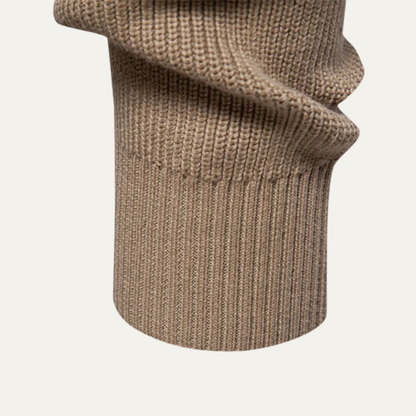 The Vulcano Men's Mock Neck Button Up Turtleneck Sweater