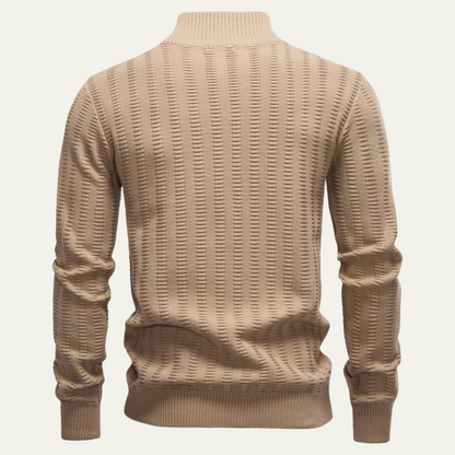The Cotswold Men’s Half Zip Knit Winter Sweater