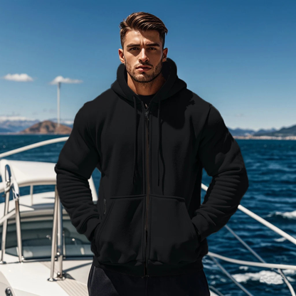 The Lerici Men’s Warm Casual Zip Hoodie Jacket
