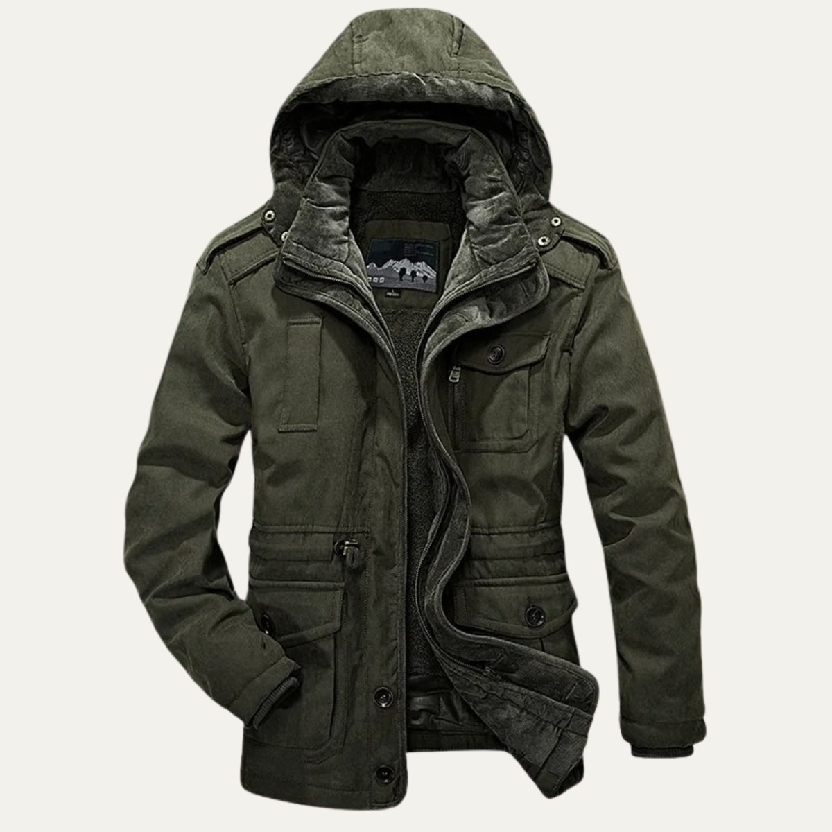 The Bellshire Men’s Insulated Winter Parka Jacket with Hood