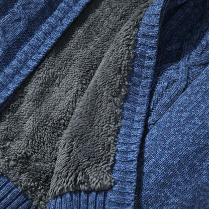 The Bellwood Men’s Wool Fleece Winter Zip Cardigan