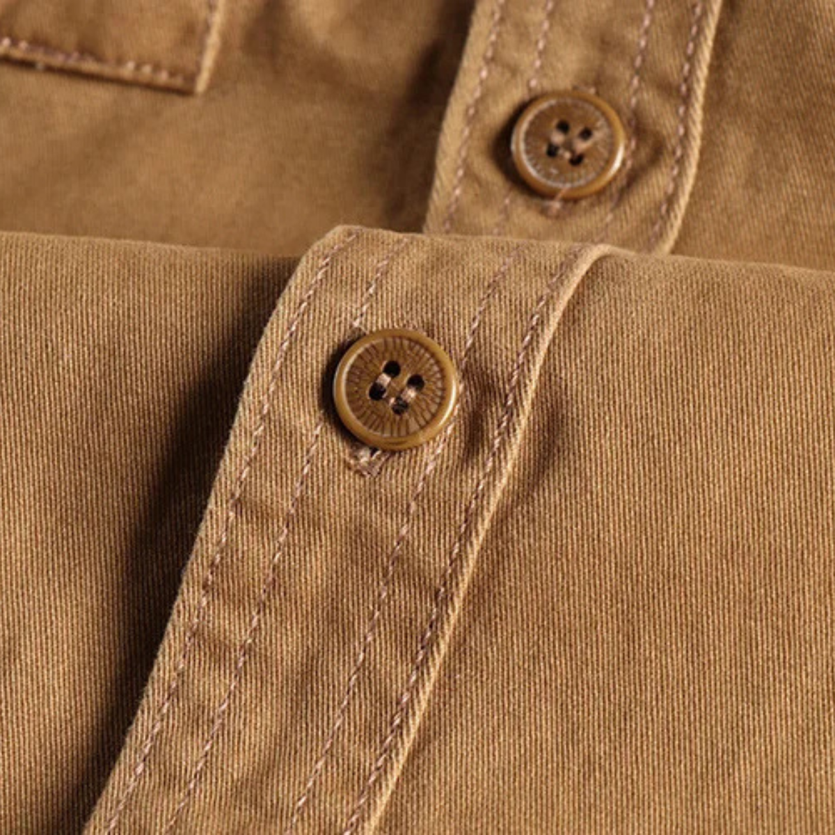 The Ashford Men’s Cargo Cotton Workwear Button Up Shirt with Pockets