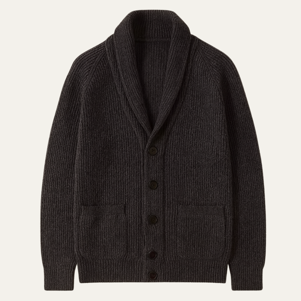 The Mykonos Men’s Warm Knitted Turn Down Collar Cardigan
