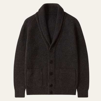 The Mykonos Men’s Warm Knitted Turn Down Collar Cardigan