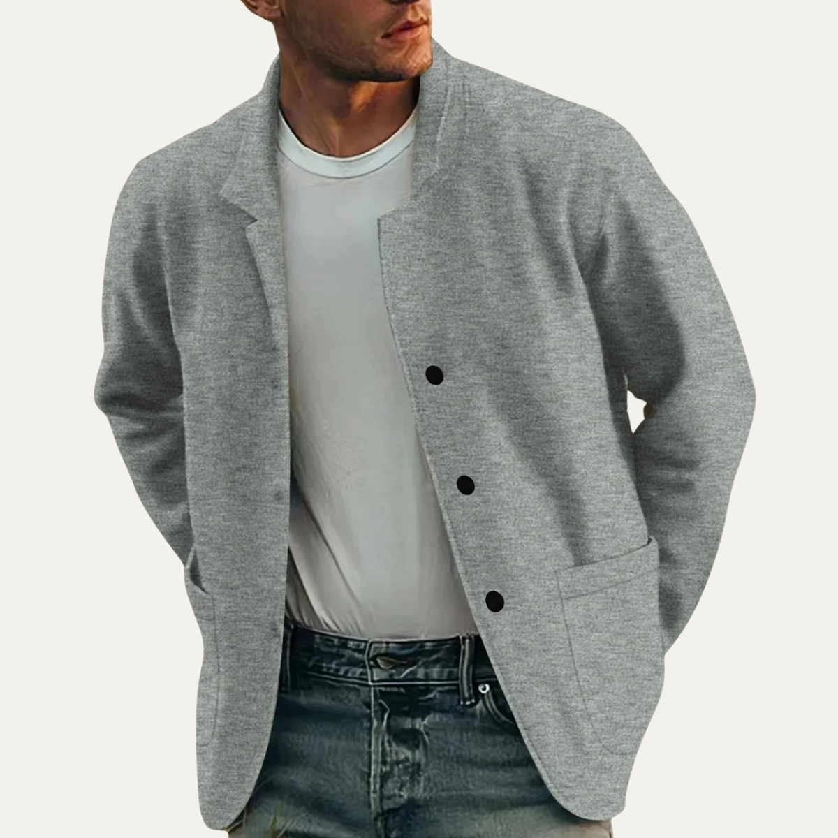 The Beechwood Men’s Smart Casual Lightweight Blazer Jacket