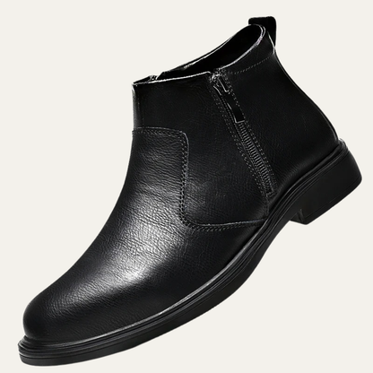 The Verona Men's Leather Chelsea Boots with Side Zip