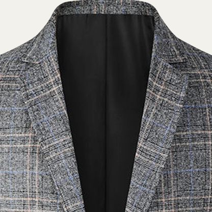 The Merrifield Men's Smart Casual Checked Lightweight Slim Fit Blazer
