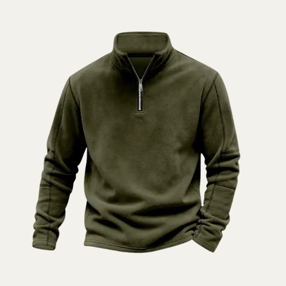 The Vesuvius Men’s Warm Quarter Zip Fleece Sweater